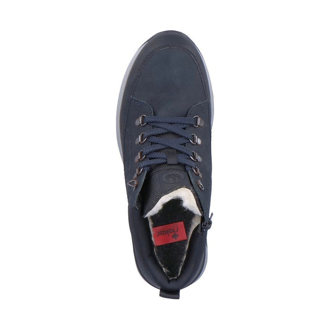 Rieker mens blue casual closed booties | Vilbury London