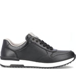 Rieker mens black casual closed sport shoe | Vilbury London