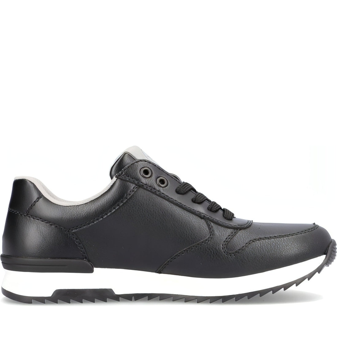 Rieker mens black casual closed sport shoe | Vilbury London