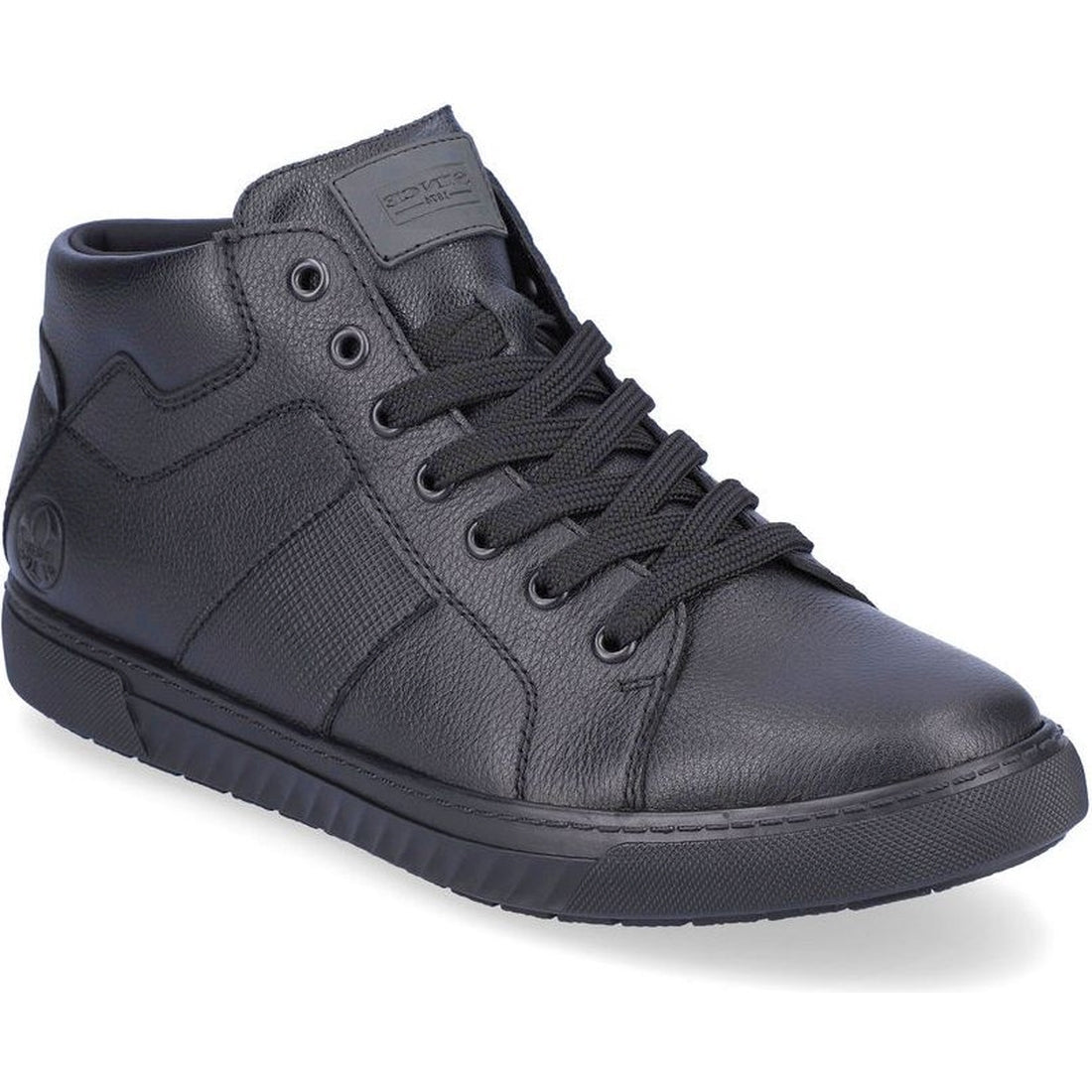 Rieker mens black casual closed booties | Vilbury London