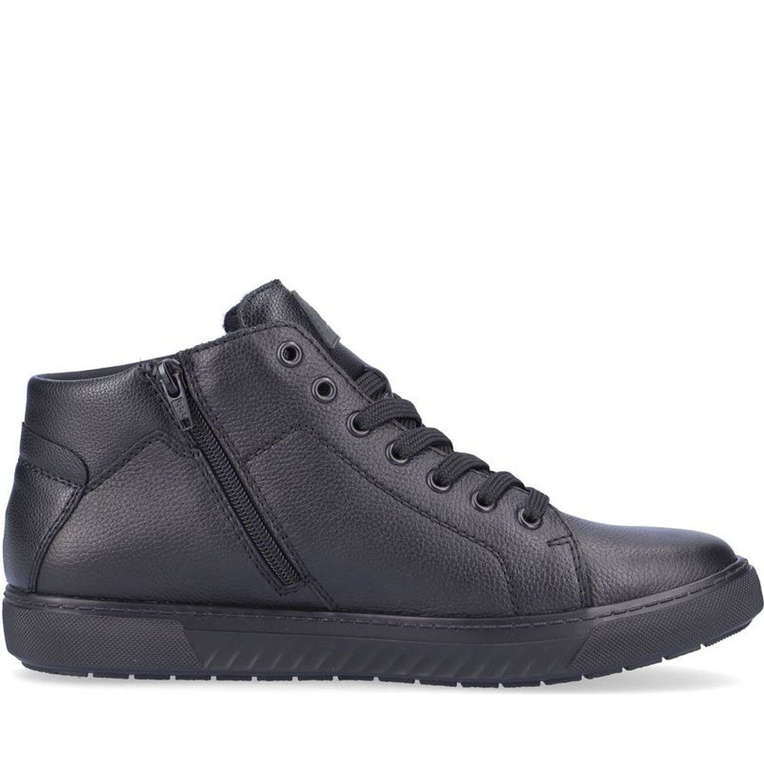 Rieker mens black casual closed booties | Vilbury London