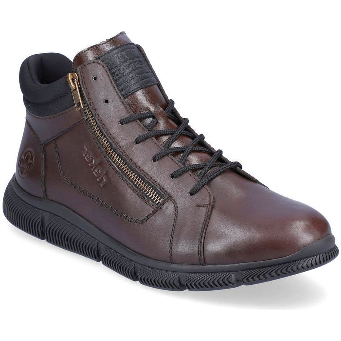 Rieker mens brown casual closed booties | Vilbury London