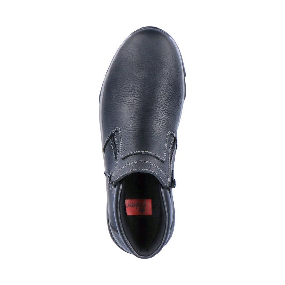 Rieker mens black casual closed booties | Vilbury London