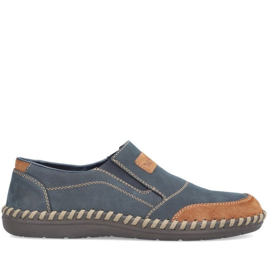 Rieker mens blue classic closed sport shoe | Vilbury London