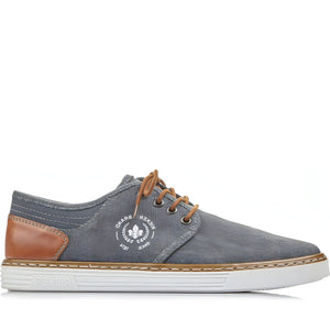 Rieker mens blue casual closed sport shoe | Vilbury London