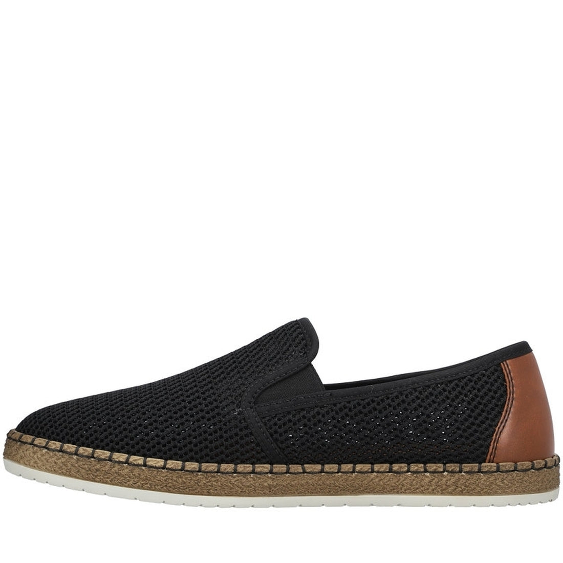 Rieker Mens schwarz casual closed shoes | Vilbury London