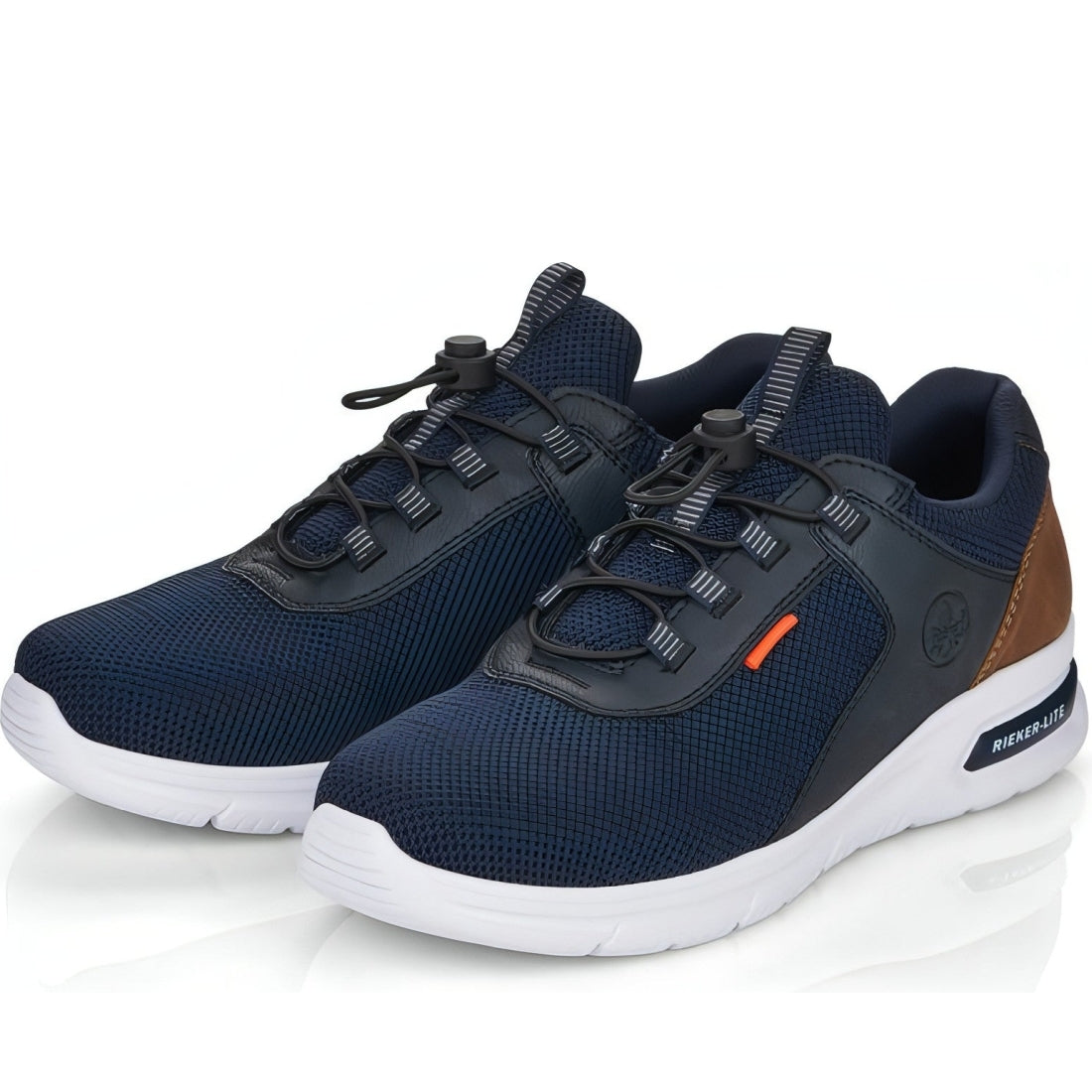 Rieker mens blue casual closed sport shoe | Vilbury London