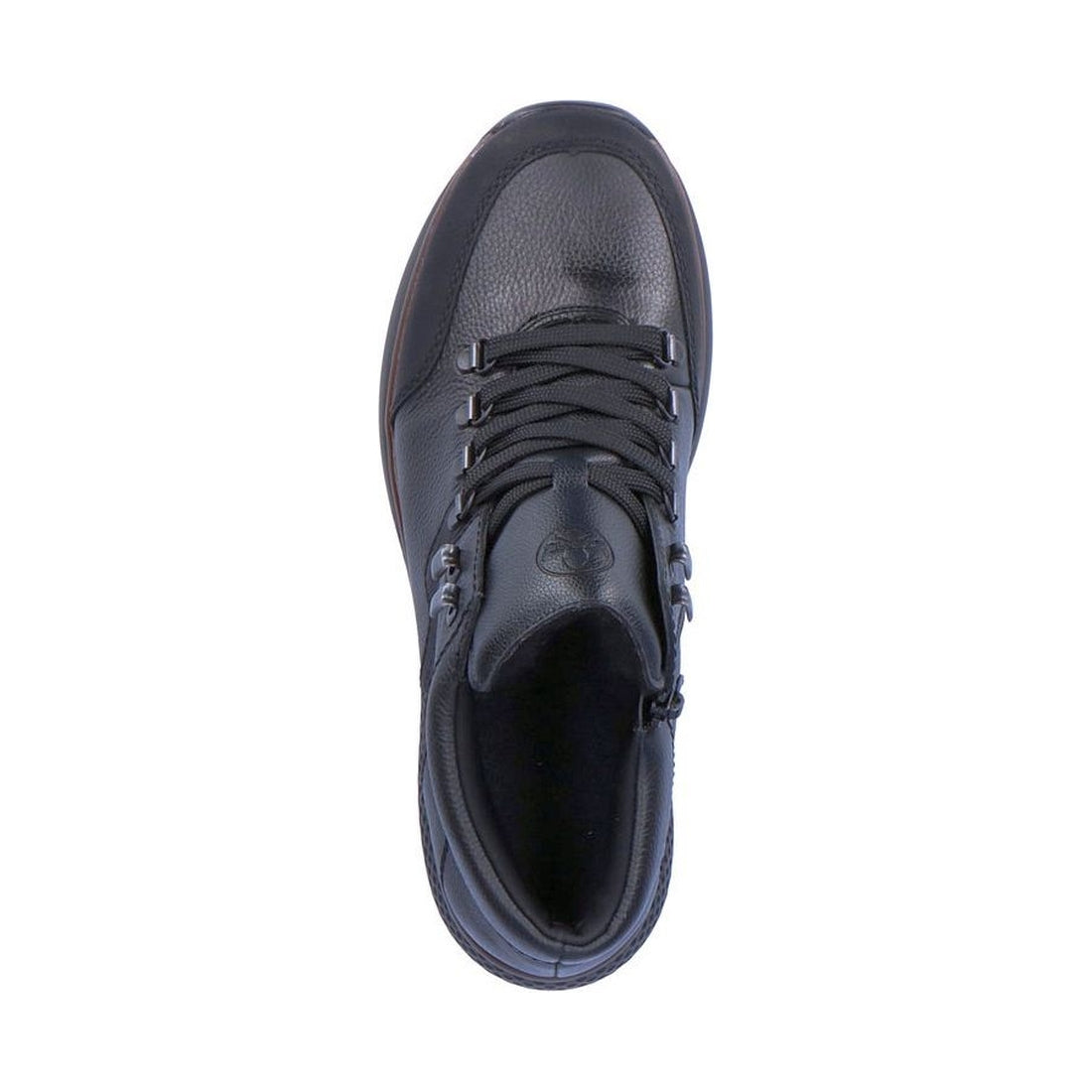 Rieker mens black casual closed booties | Vilbury London