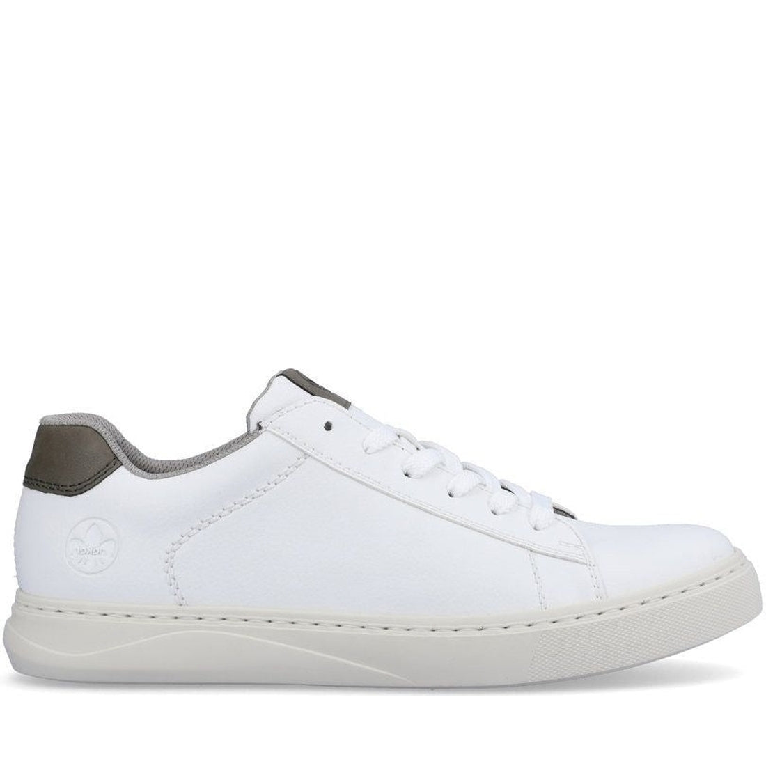 Rieker mens white casual closed sport shoe | Vilbury London