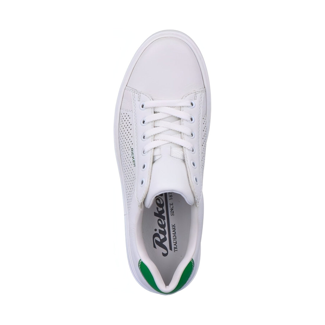 Rieker mens white casual closed sport shoe | Vilbury London