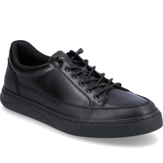 Rieker mens black casual closed sport shoe | Vilbury London
