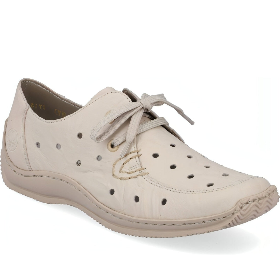 Rieker womens beige casual closed sport shoe | Vilbury London