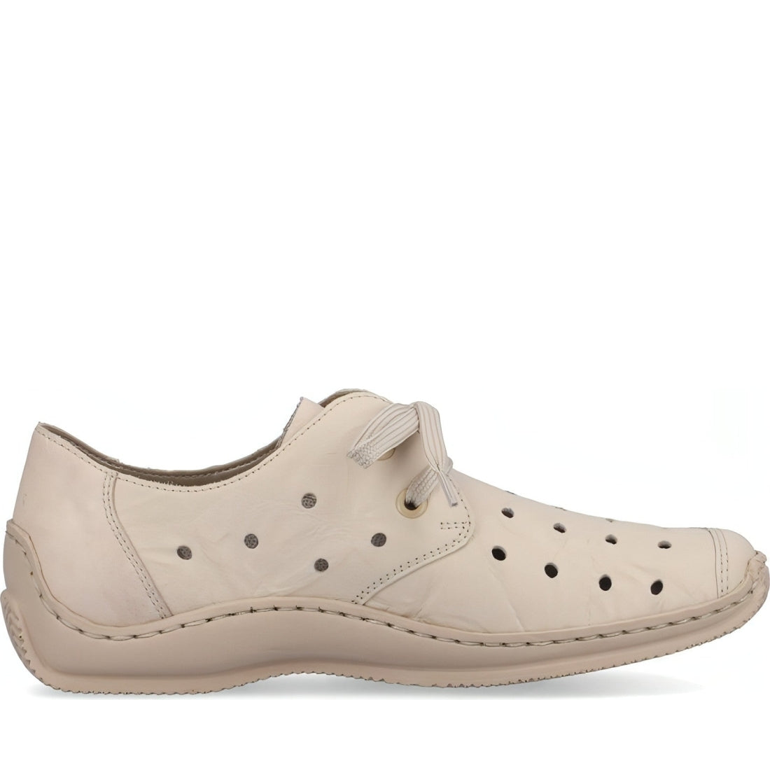 Rieker womens beige casual closed sport shoe | Vilbury London