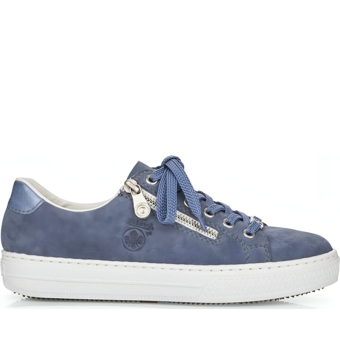 Rieker womens blue casual closed sport shoe | Vilbury London