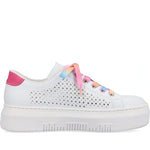 Rieker womens white casual closed sport shoe | Vilbury London