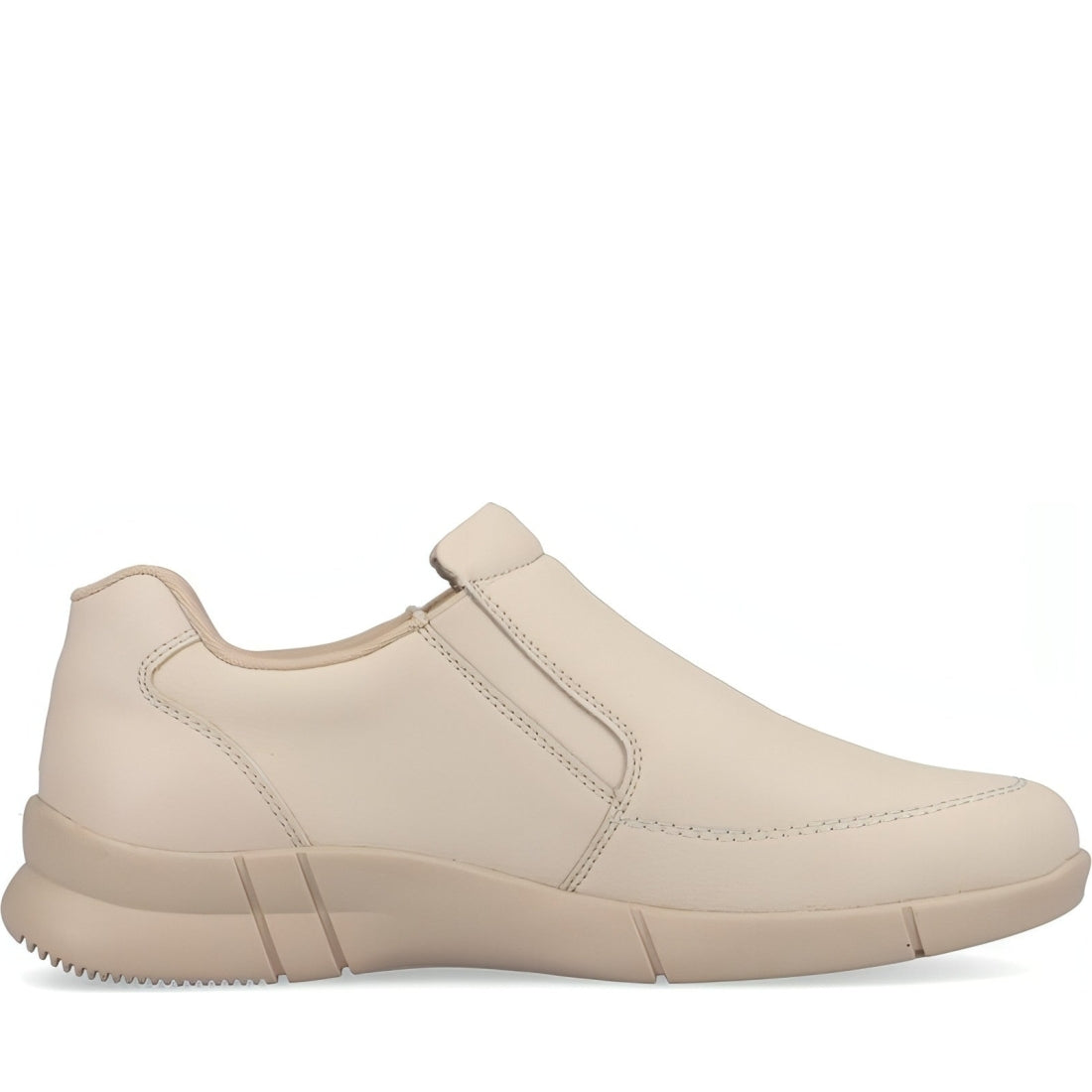 Rieker womens beige casual closed sport shoe | Vilbury London