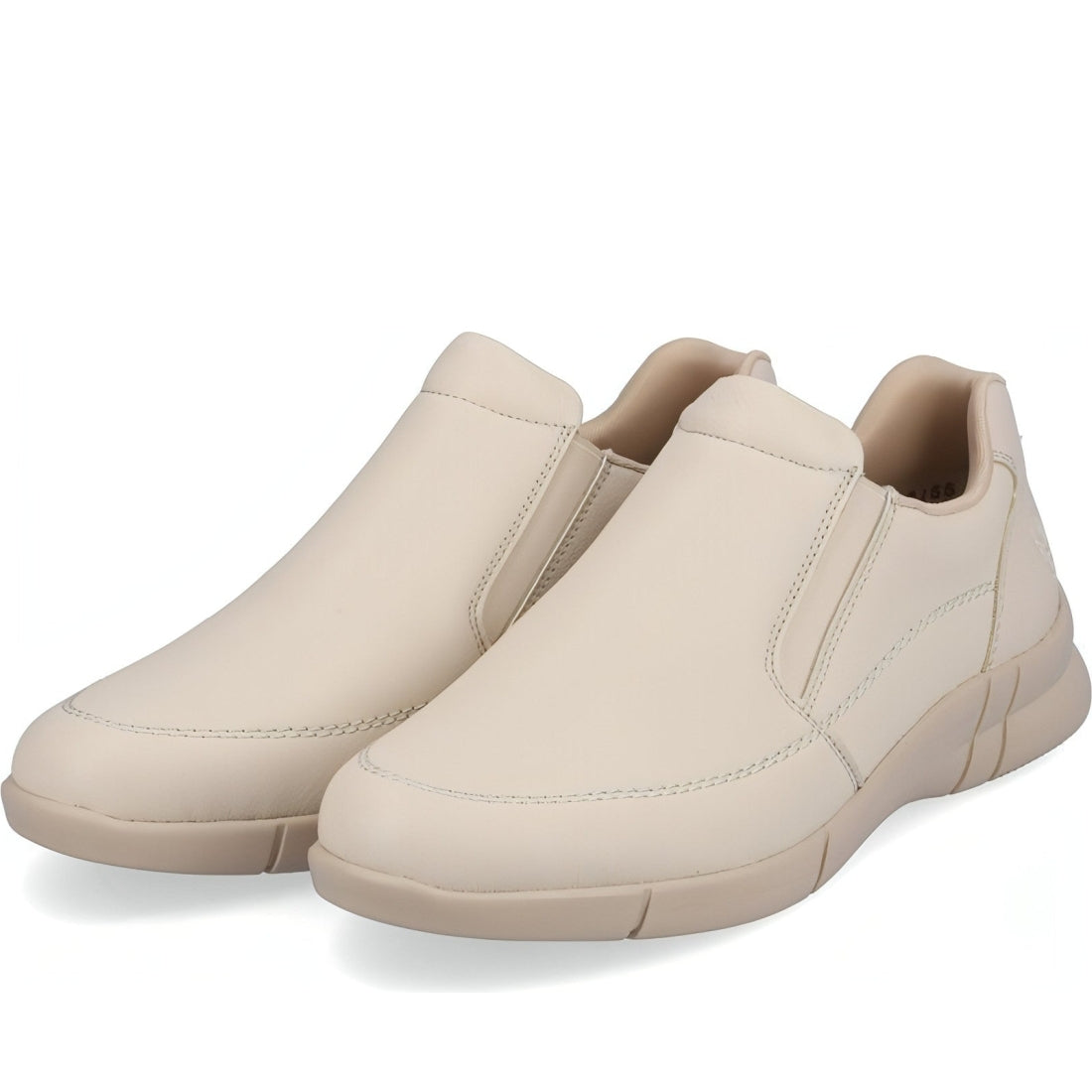 Rieker womens beige casual closed sport shoe | Vilbury London