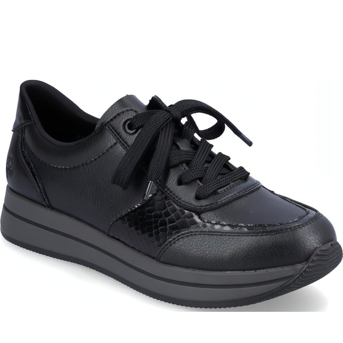 Rieker womens black casual closed sport shoe | Vilbury London