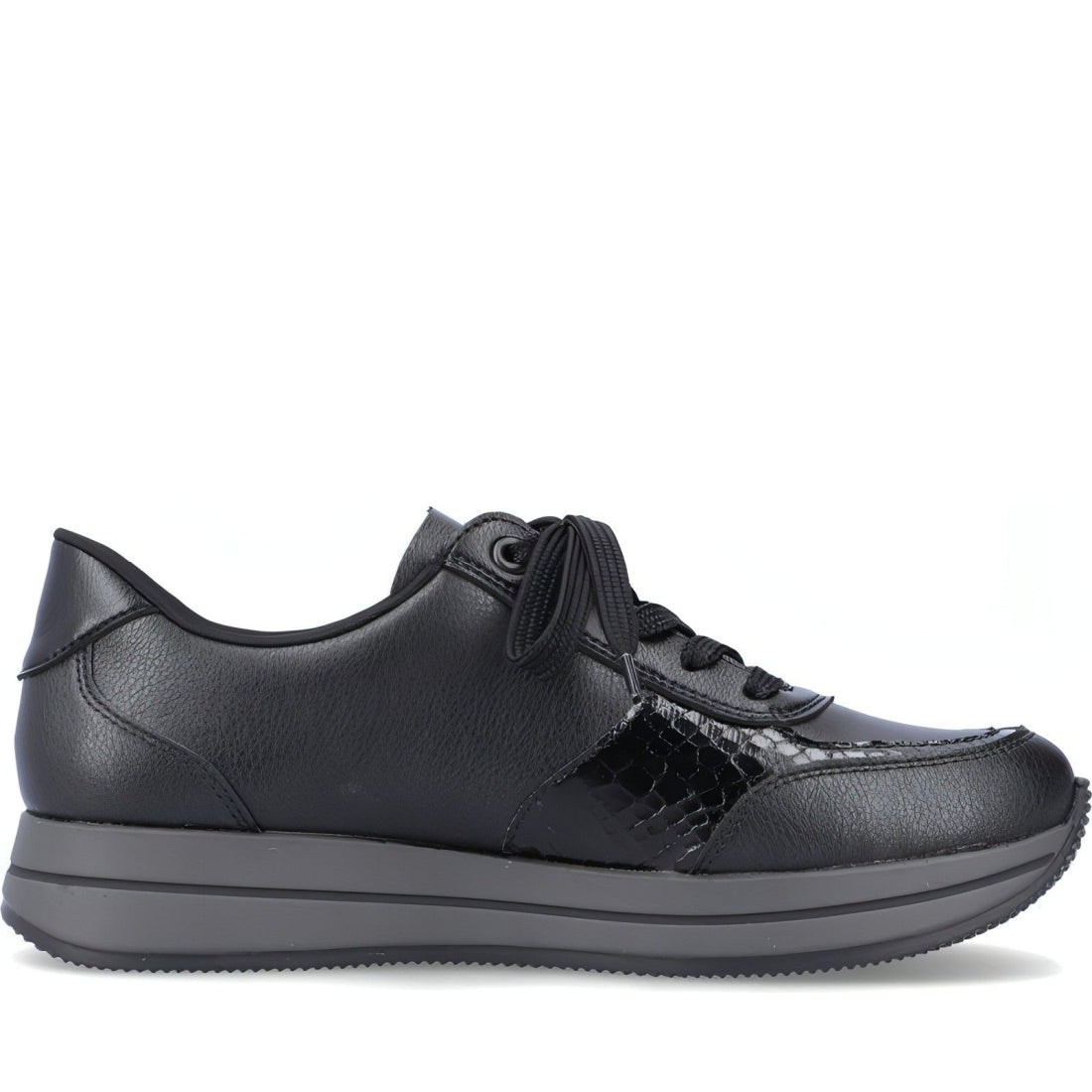 Rieker womens black casual closed sport shoe | Vilbury London