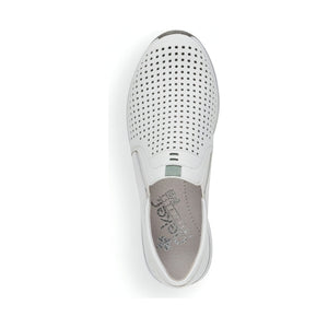 Rieker womens white casual closed sport shoe | Vilbury London