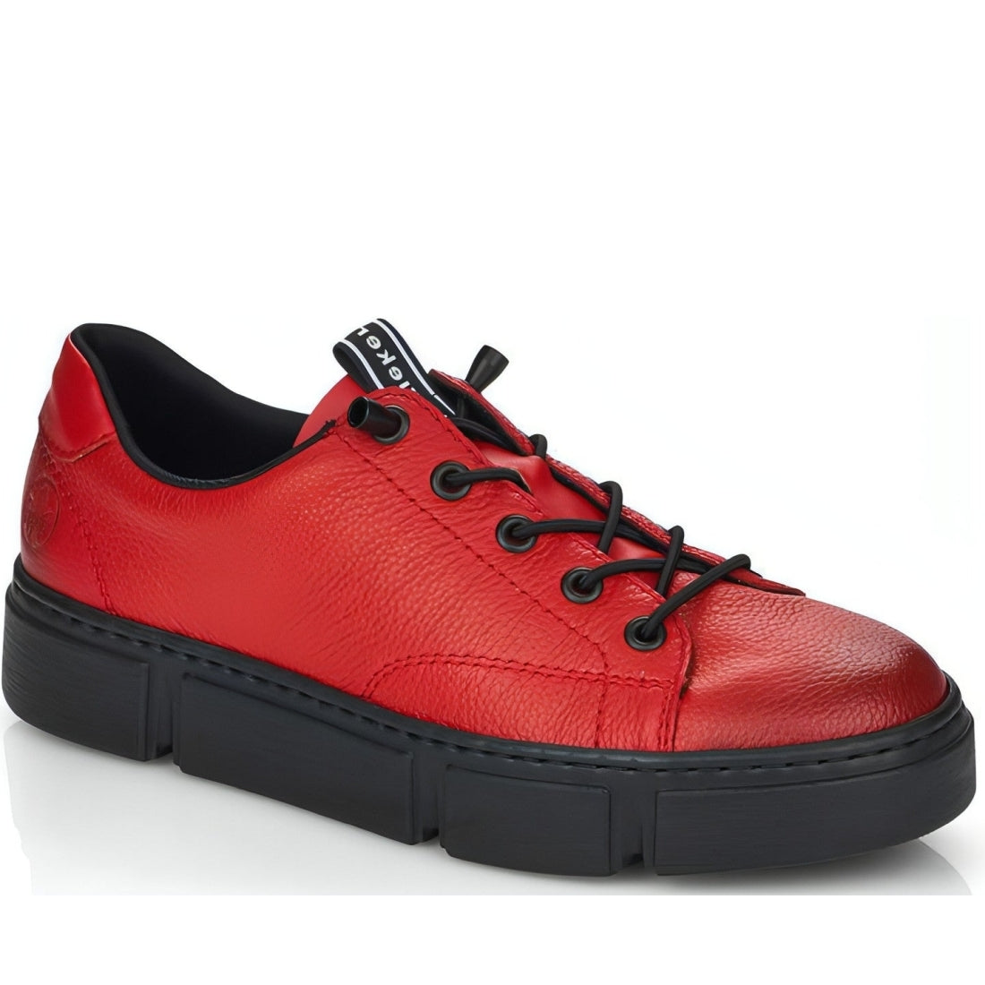 Rieker womens red casual closed sport shoe | Vilbury London