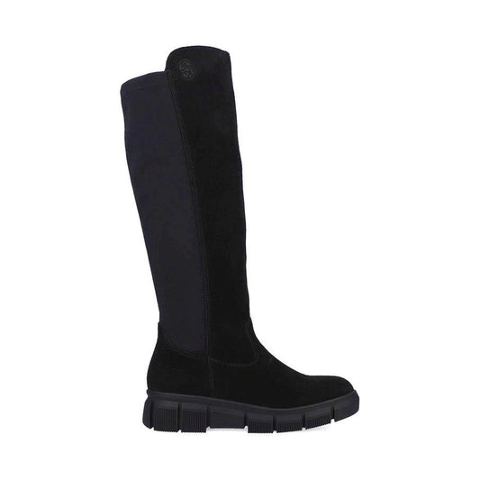 Rieker womens black casual closed boots | Vilbury London