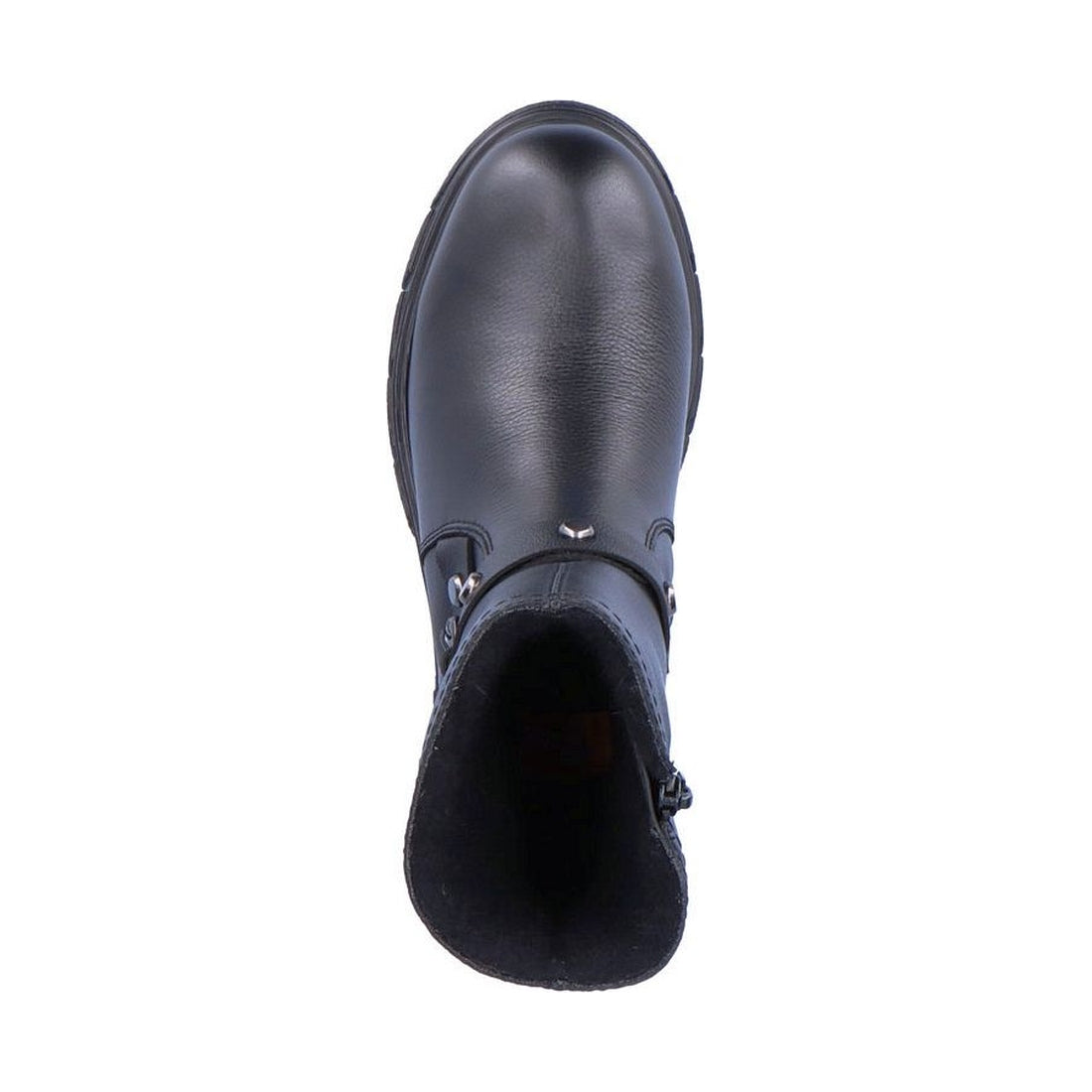 Rieker womens black casual closed booties | Vilbury London