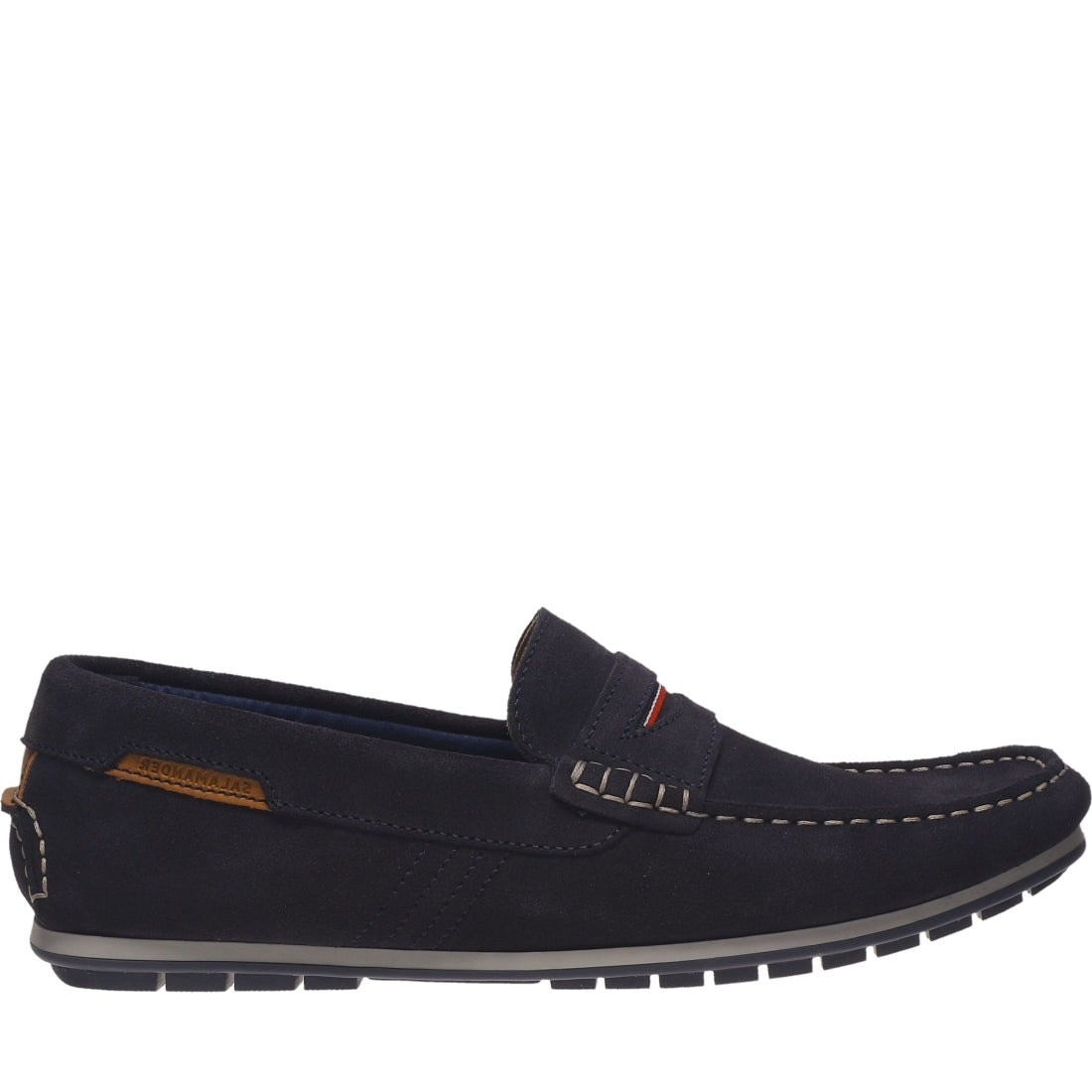 Salamander mens blau carlos mocasins | Vilbury London