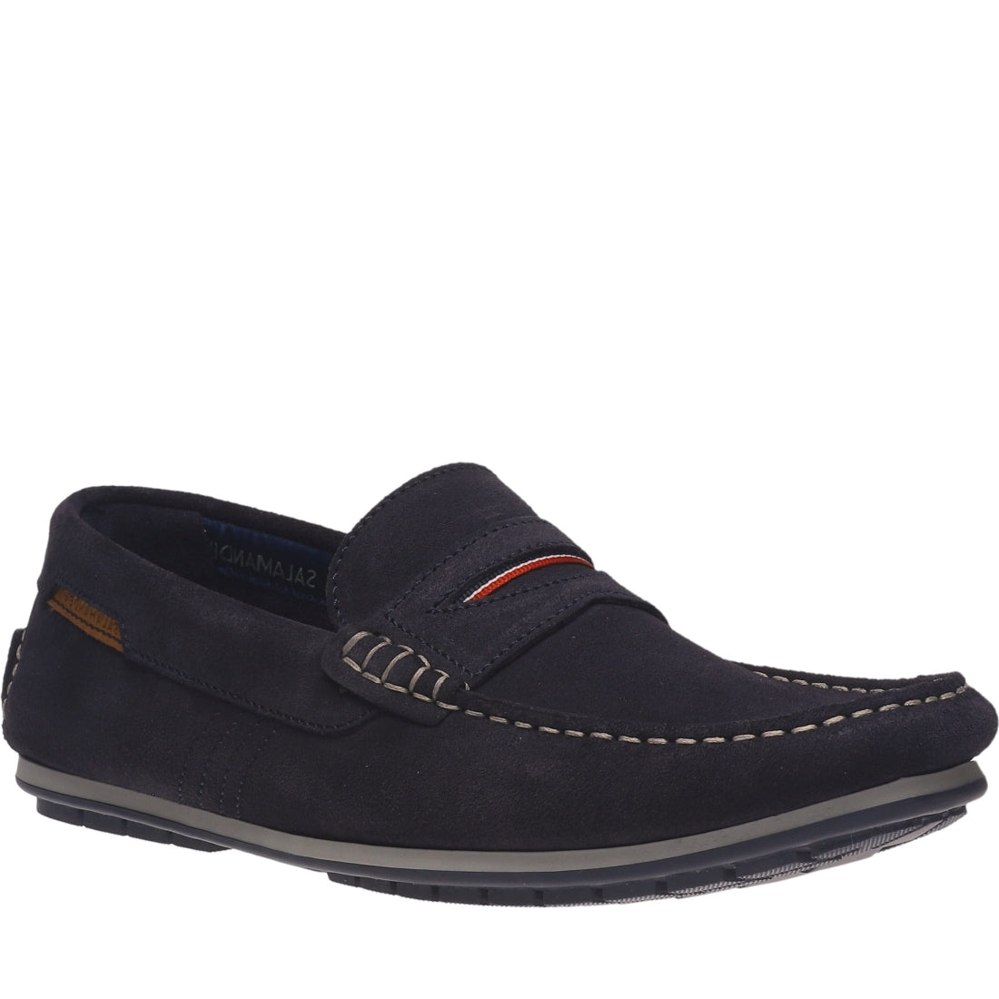 Salamander mens blau carlos mocasins | Vilbury London