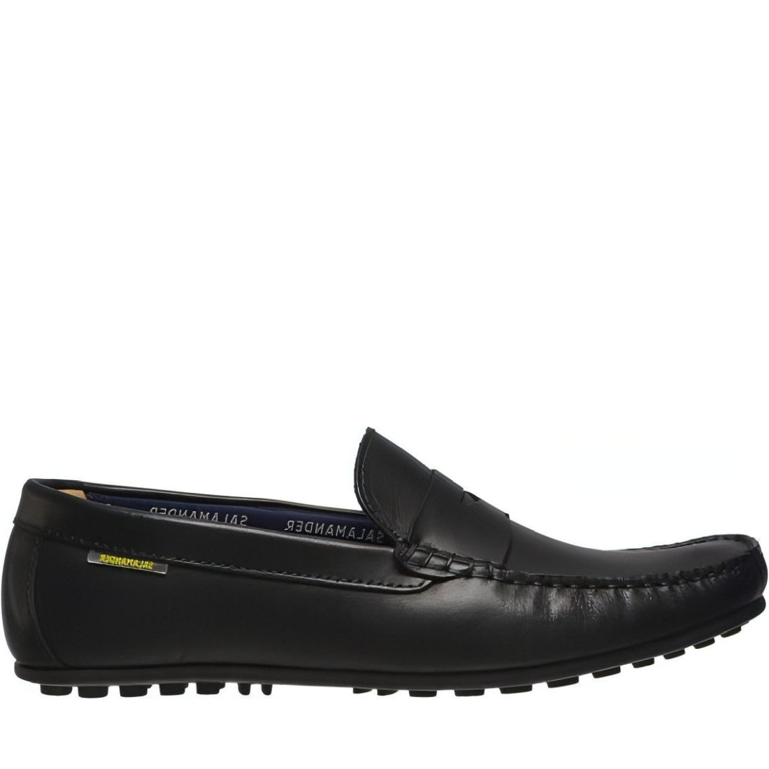 Salamander mens schwarz conus mocasins | Vilbury London