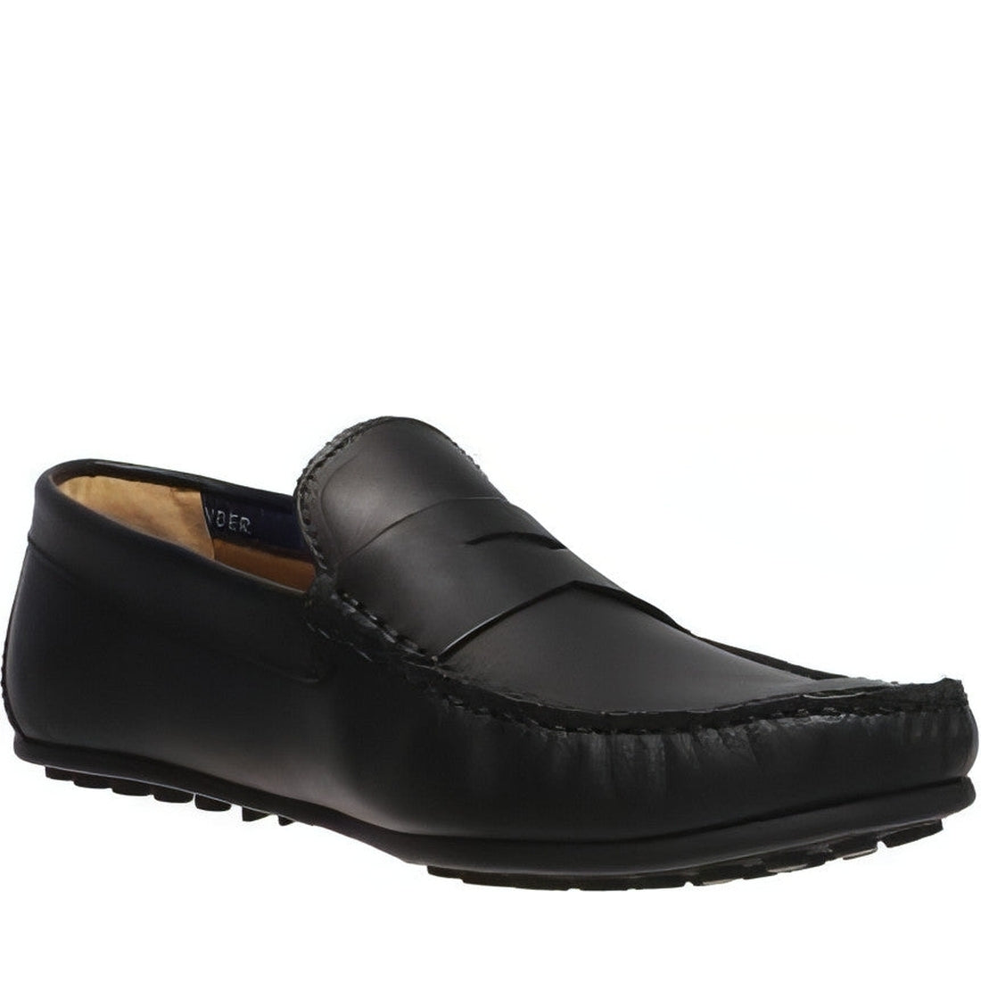 Salamander mens schwarz conus mocasins | Vilbury London