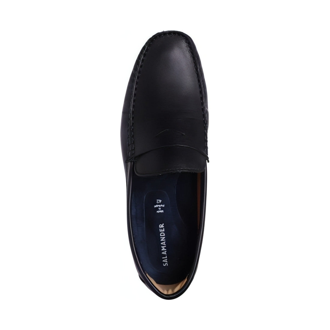 Salamander mens schwarz conus mocasins | Vilbury London