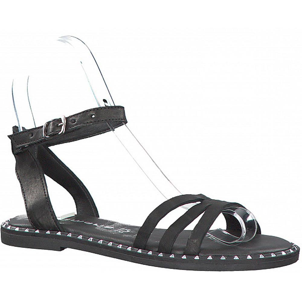 Black Low Heel Sandals