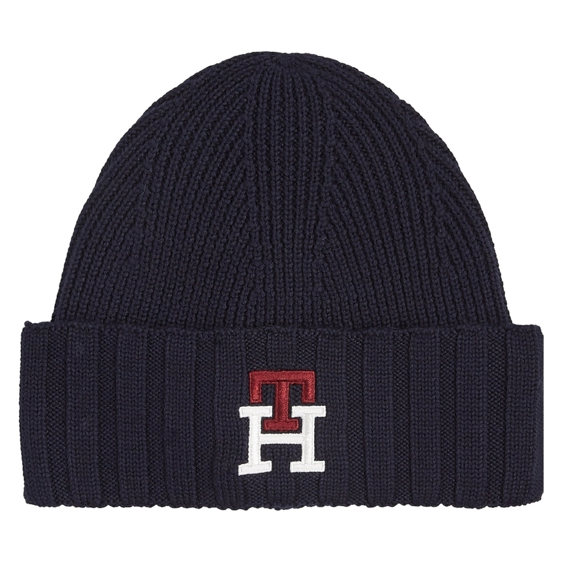 Tommy Hilfiger mens Space Blue prep beanie | Vilbury London