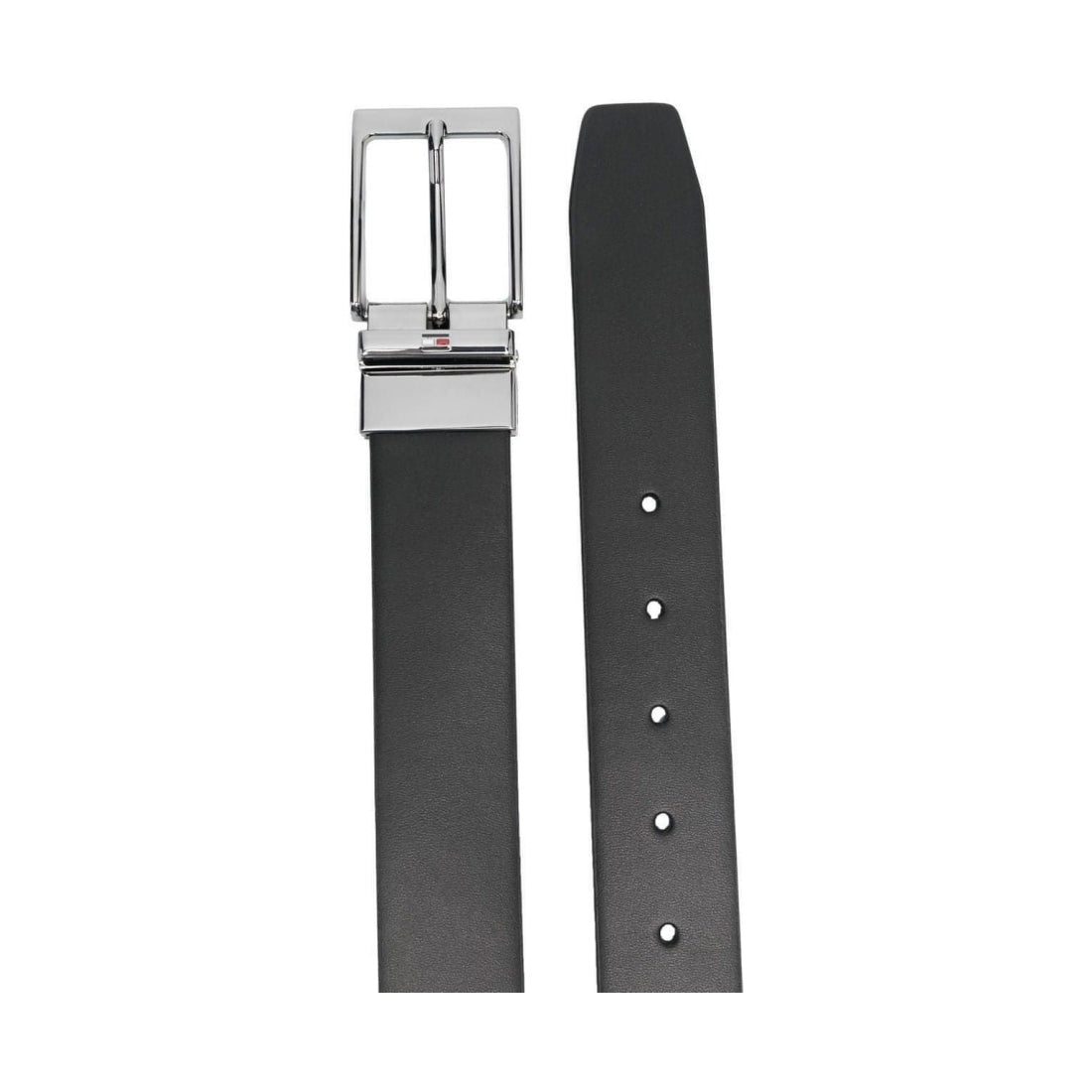 Tommy Hilfiger mens black, testa di moro layton reversible belts | Vilbury London