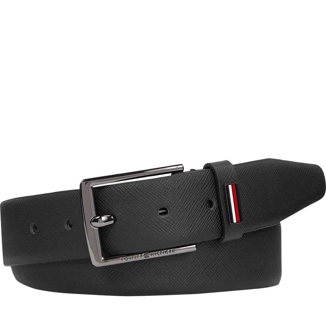 Tommy Hilfiger mens black business 3.5 man belt | Vilbury London