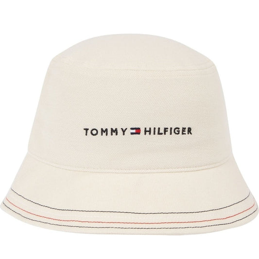 Tommy Hilfiger mens stone skyline bucket cap | Vilbury London