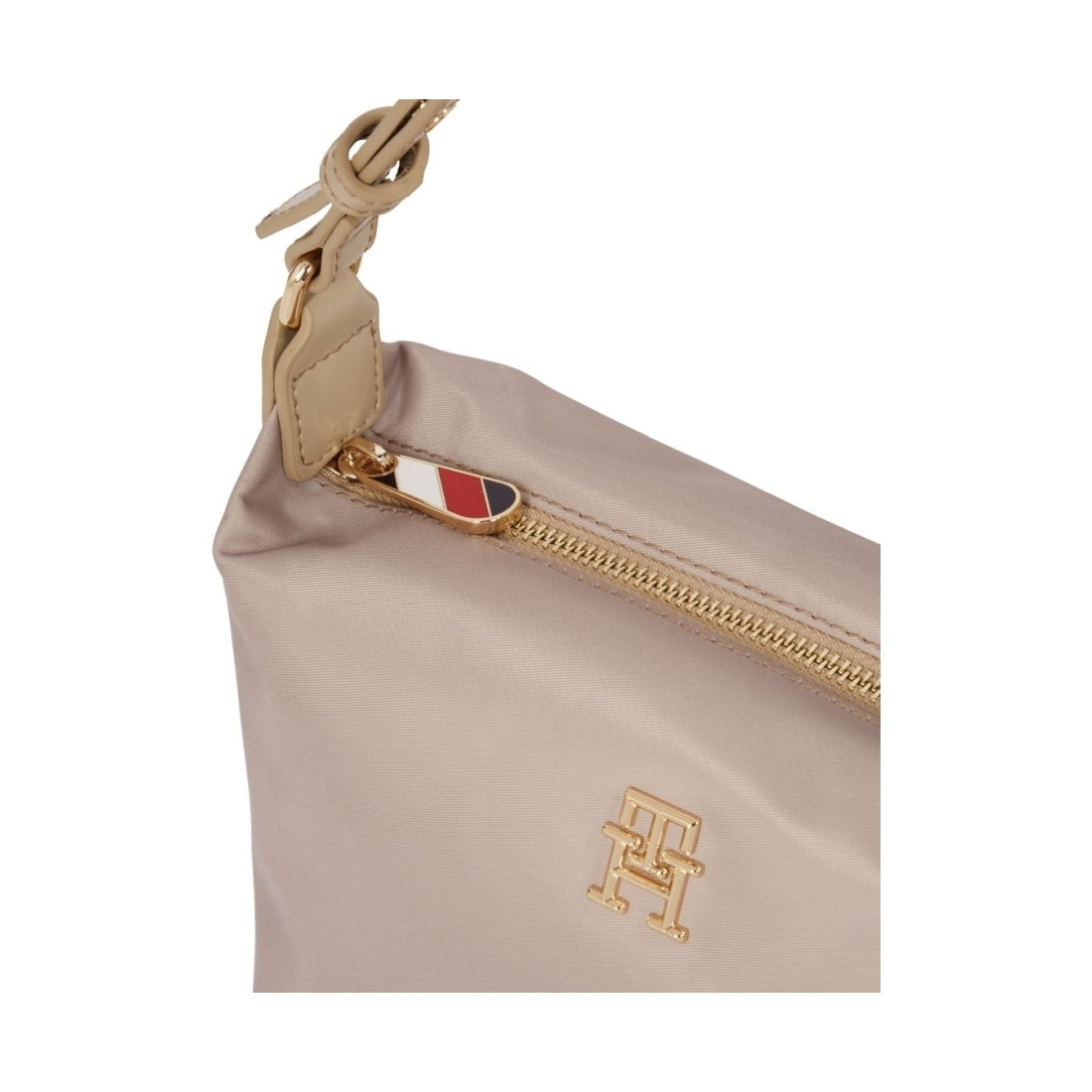 Tommy Hilfiger womens beige poppy shoulder bag | Vilbury London