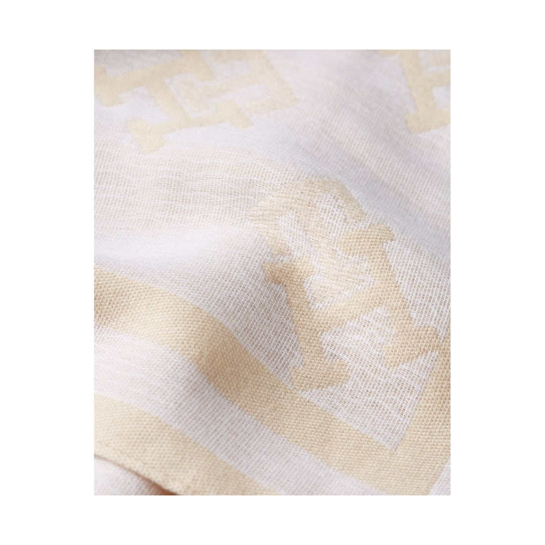 Tommy Hilfiger womens weathered white mix iconic monogram square scarf | Vilbury London