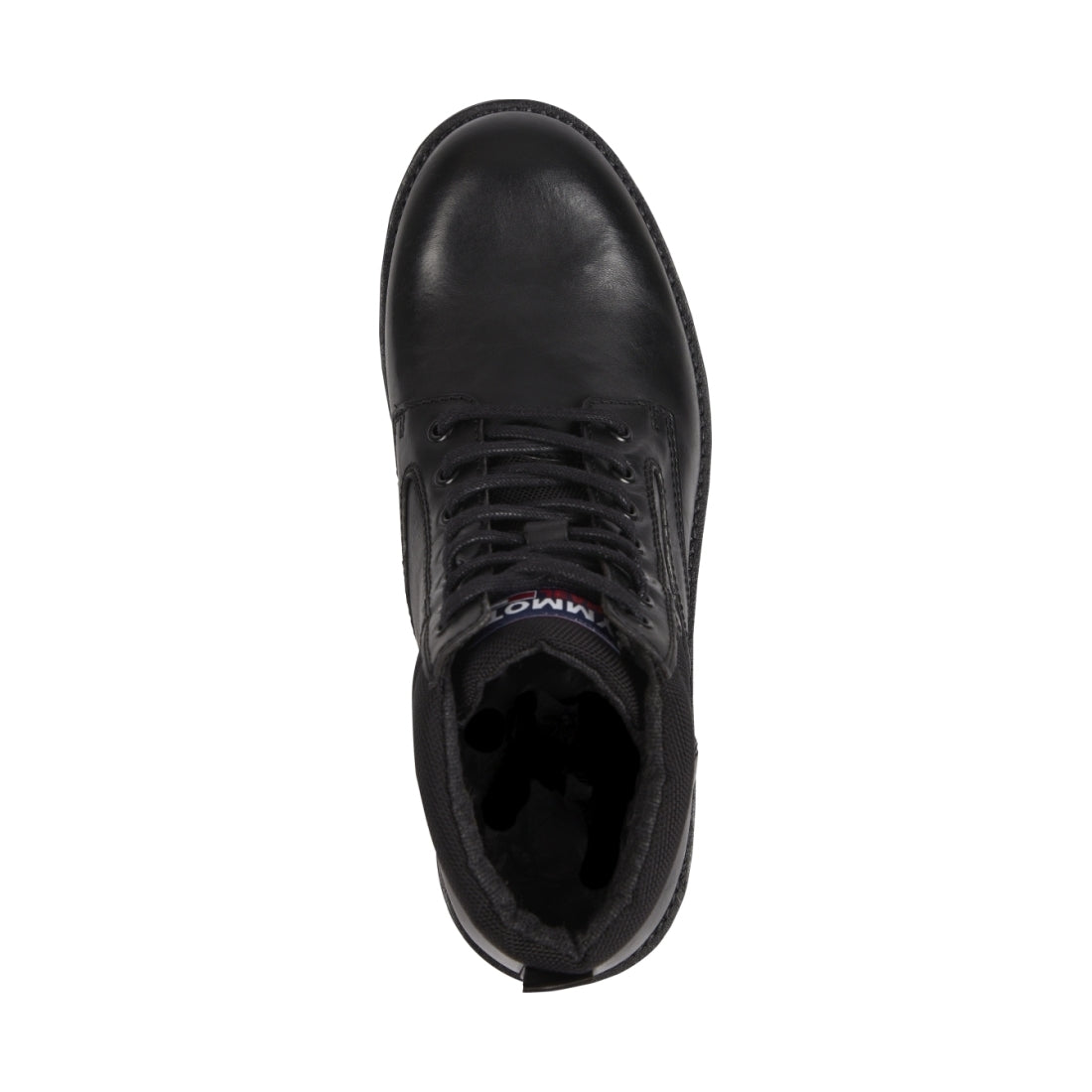 Tommy Jeans mens Black short lace up boot | Vilbury London
