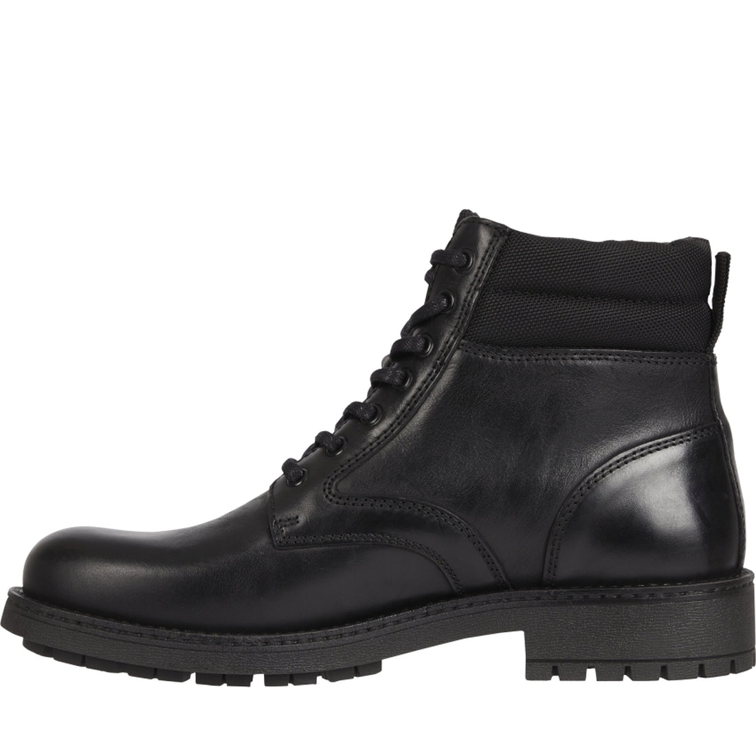 Tommy Jeans mens Black short lace up boot | Vilbury London
