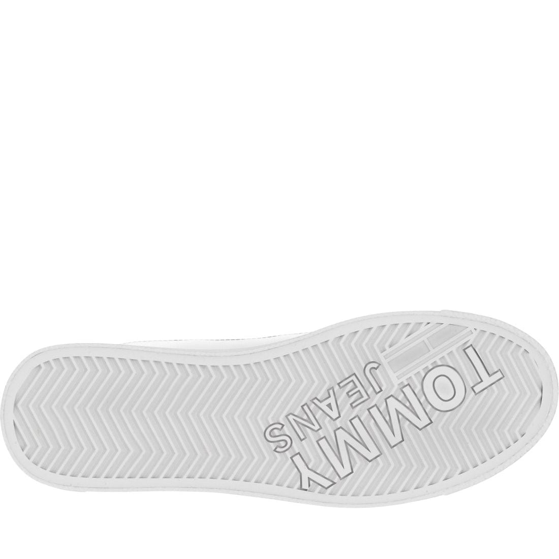 Tommy Jeans mens white vulcanized sport shoe | Vilbury London