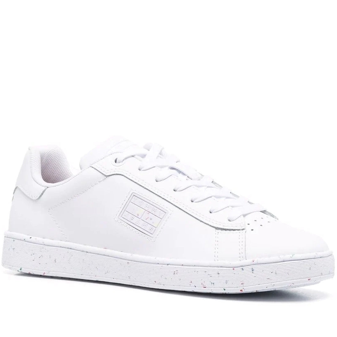 Tommy Jeans Womens White cupsole shoes | Vilbury London