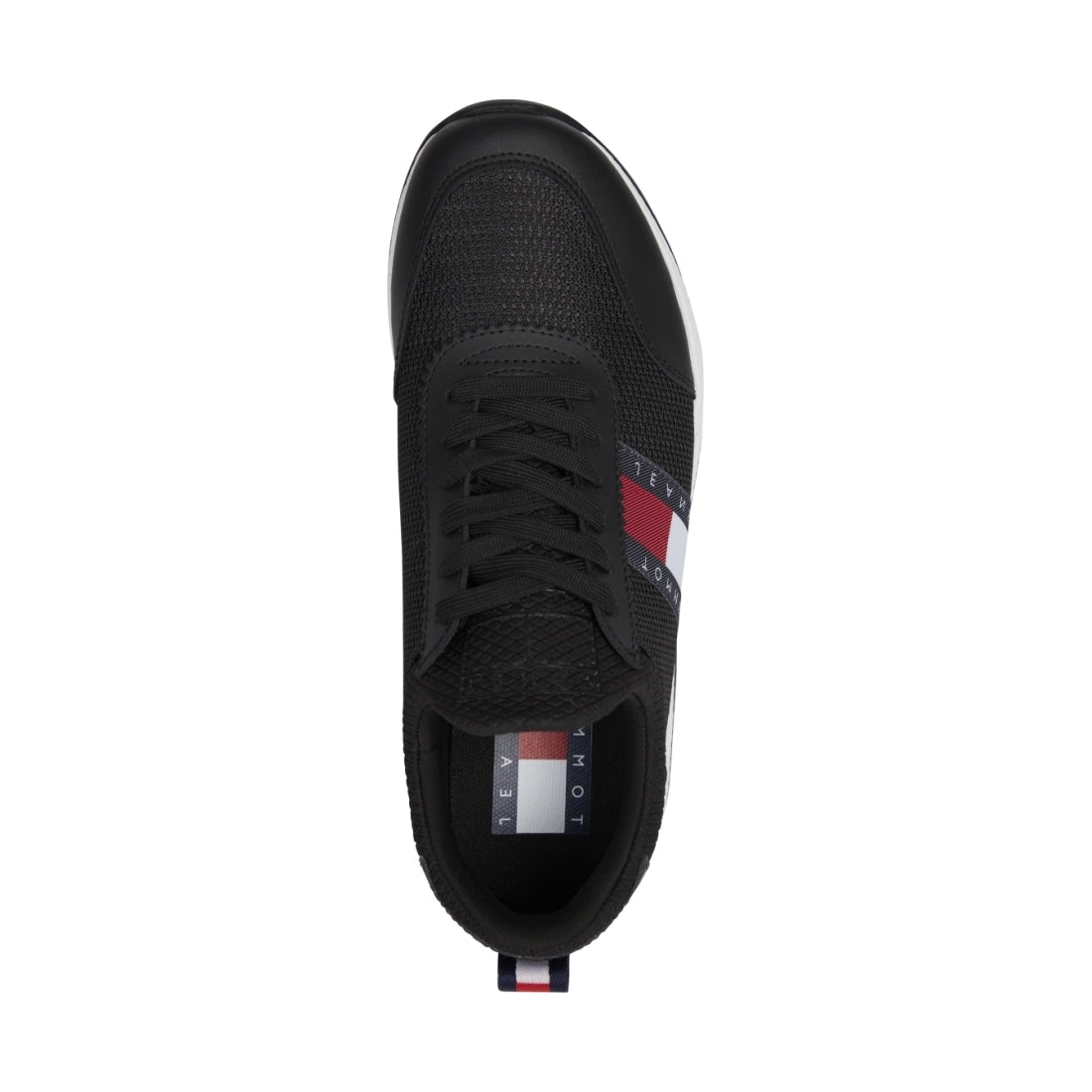 Tommy Jeans womens Black flexi runner shoe | Vilbury London