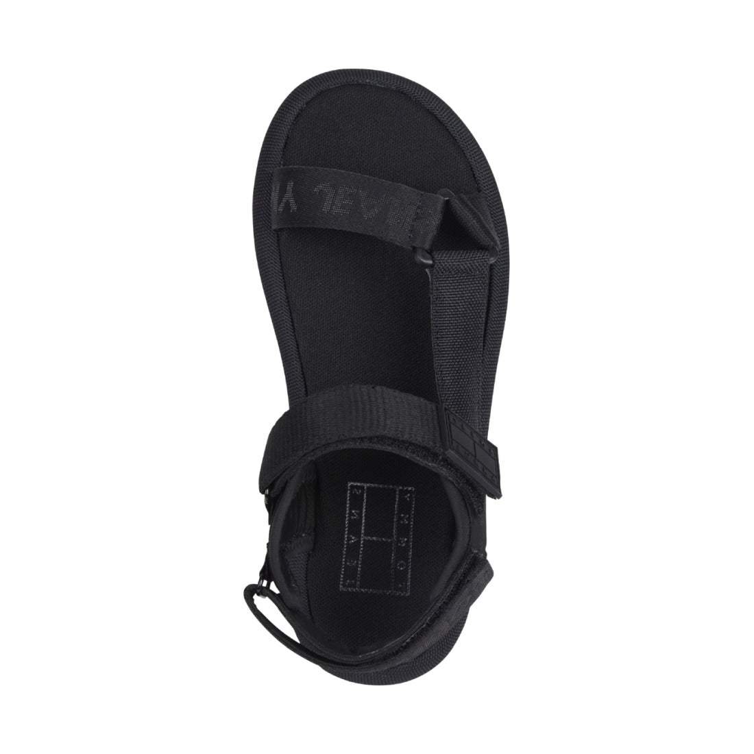 Tommy Jeans Womens Black essential sporty sandal | Vilbury London