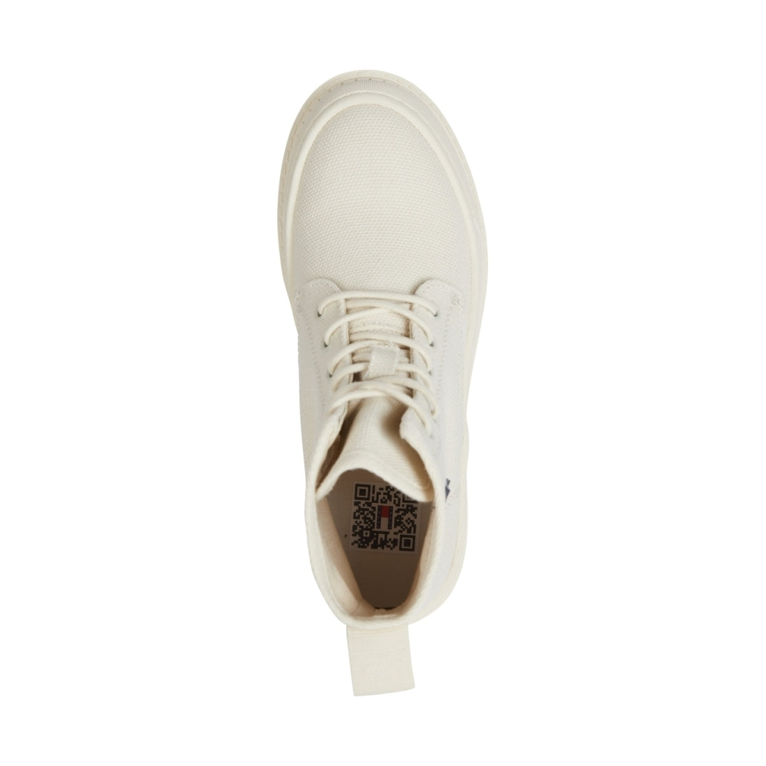 Tommy Jeans womens White Dove foxing boot | Vilbury London