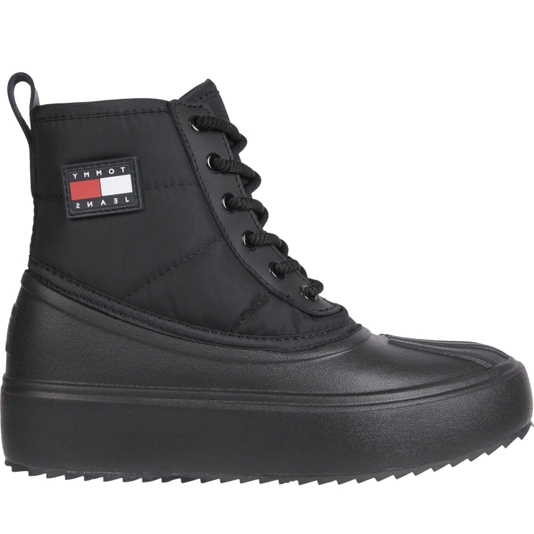 Tommy Jeans womens Black fashion boot | Vilbury London