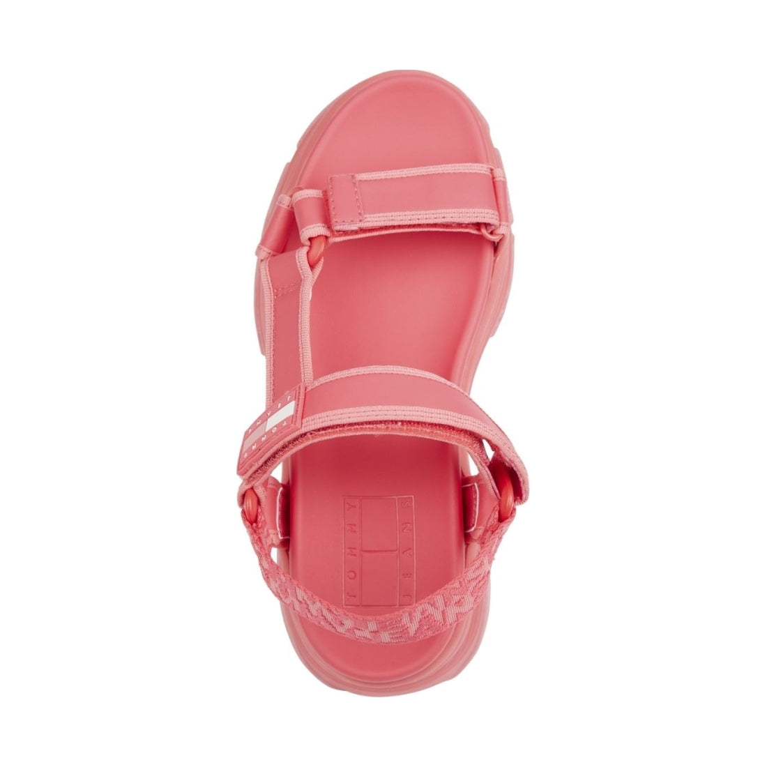 Tommy Jeans womens laser pink webbing hyrbid sandal | Vilbury London