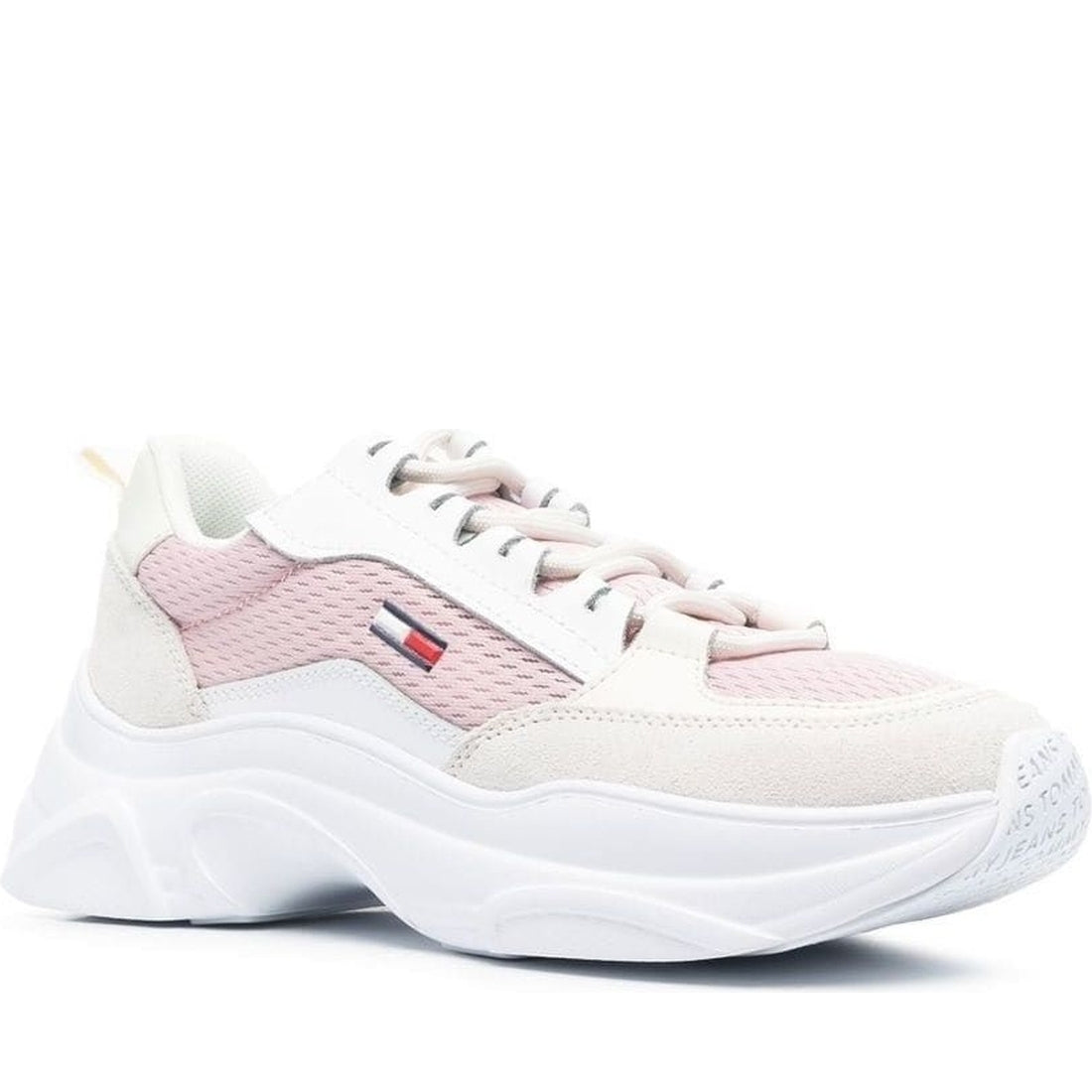 Tommy Jeans womens misty pink lightweight sport shoe | Vilbury London