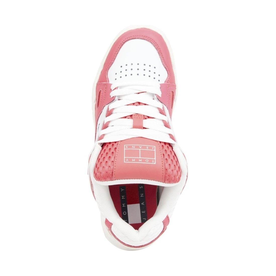 Tommy Jeans womens laser pink skate sneaker | Vilbury London